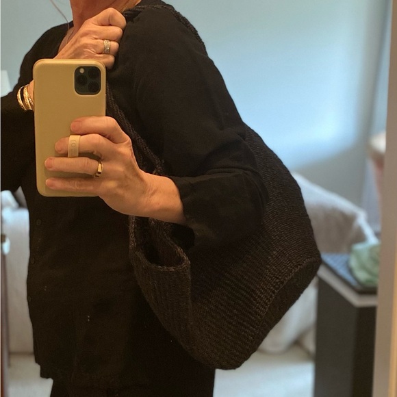 Abby Alley Black Sisal Market Tote NWOT ****SOLD OUT**** - Picture 8 of 8